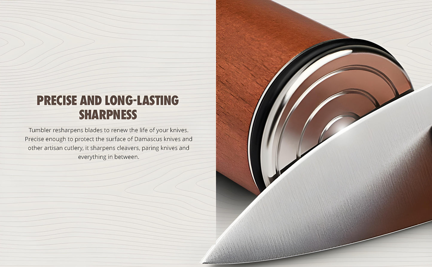 Professional Knife Sharpener | Get a Uniform and Precise Sharpening | Easy and Safe to Use | Compact and Elegant Design | Knife Sharpener